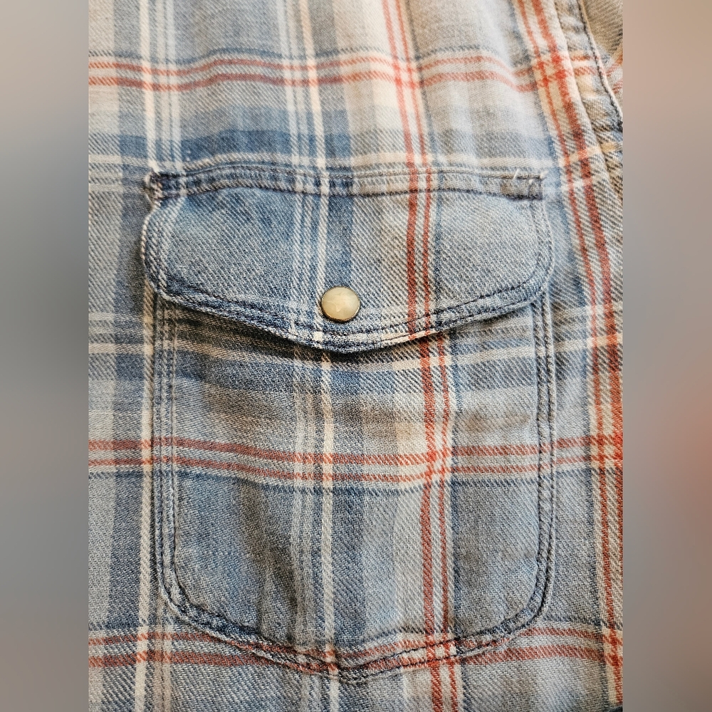Lucky Brand Western Pearl Snap Sz S - Picture 3 of 7